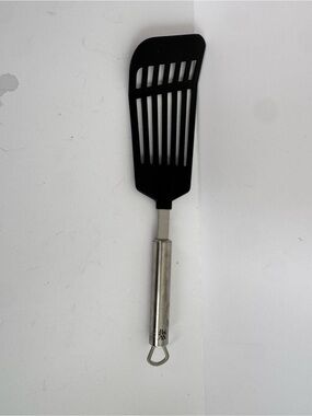 WMF Profi Plus Fish Slice Turner Spatula Stainless Steel Handle Black Slotted
